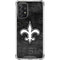 NFL New Orleans Saints Black & White Galaxy A72 5G Clear Case